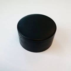 Plastikāta cepurīte - melna D 48mm